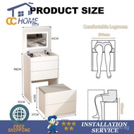 CZXD Dressing Table LED Light With Mirror Modern Makeup Table /Vanity Table Set Can Change Drawer Ca