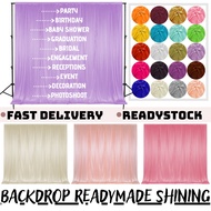 Backdrop curtain  / tirai pelamin /  backdrop / Wedding Party / Photo booth / Baby Shower / Birthday