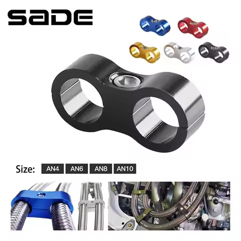 Universal AN4 AN6 AN8 AN10 Billet Aluminum Hose Seprator Clamp Fuel Pipe Tube Line Separator Kit For