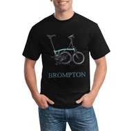 Brompton Folding Bike Mens Casual T Shirts Creative Vintage Style