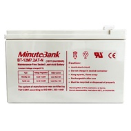 MinuteBank VRLA AGM Battery BT-12M7.2AT 12V 7.2Ah VRLA RECHARGEABLE UPS / AUTOGATE / ALARM BATTERY
