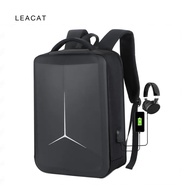 Leacat กระเป๋าสะพายเดินทางกันน้ำ Ultra-บางเปลือกแข็งผู้ชายแฟชั่น TSA สมาร์ทล็อค15.6นิ้วแล็ปท็อปกระเป๋าเป้สะพายหลังกระเป๋าสะพายเดินทาง