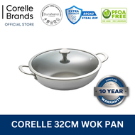 Corelle DuraNano 32cm Wok Pan - Uncoated Non-Stick Stainless Steel Cookware