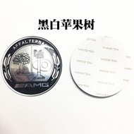 Miếng Dán Logo Xe Mercedes-Benz Steering Wheel Apple Tree Modification C Class E Class C200 E260 GLK