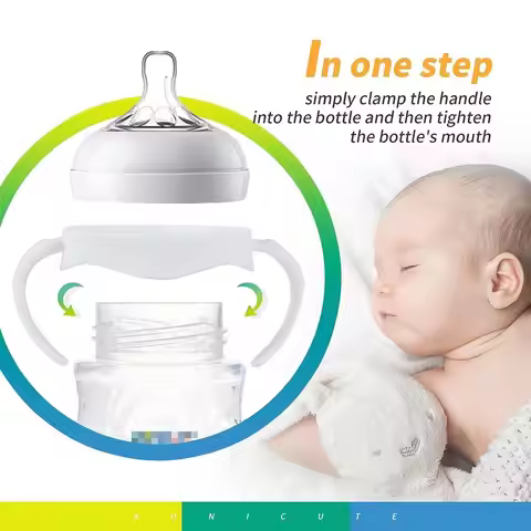 Easy Grip Baby Bottle Handles Universal Safe Baby Bottle Holder Durable Baby Feeding Bottle Accessor