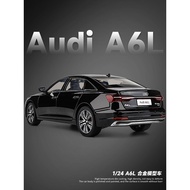 Audi A6L Alloy Car Model 1: 24 Steering Shock Absorber Boy Toy Car Simulation Car Model Ornaments Ca