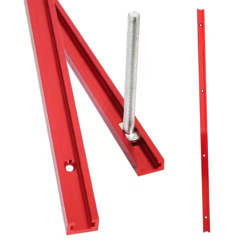 2Pcs 600MM Woodworking Chute Rail 19x9.5mm T-track T-slot Miter Track Jig T Screw Fixture Slot Table