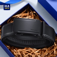 HLA/Hailan's Home Belt Men's Genuine Cowhide Automatic Buckle Genuine Brand Belt Business Casual Bel