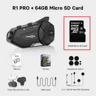 Freedconn R1 Pro Bluetooth Motorcycle Intercom Helmet Headset Group Speaker Headphone WiFi App Motor