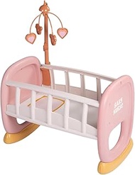 Smoby - Baby Nurse Doll Cradle with Mobile - Doll's Bed with Cradle Function, for Dolls up to 42 cm 