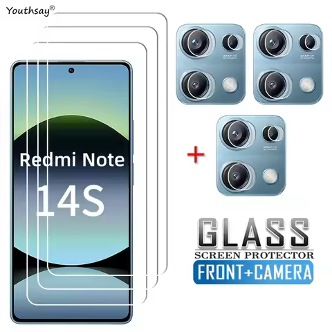 For Redmi Note 14S Screen Glass Tempered Glass Redmi Note 14S Screen Protector 9H Protective Phone F