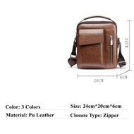 Tas Selempang Pria Messenger Bag PU Leather - 8602