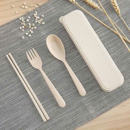 Straw spoon set spoon fork chopsticks portable straw cutlery set spoon set fork chopsticks spoon str