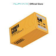 Powerbank 50000mAh ALPHA-X ALP50-08PD พาวเวอร์แบงค์ fast charge 20W จ่ายไฟ type c จอ LED มีไฟฉายในตั