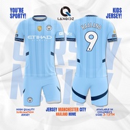 Haaland Man City Home Promo Kids Football Jersey | LanQidz