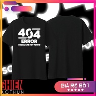 404 Error Social Life Not Found T-Shirt (Reflective)
