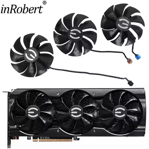 New 87mm PLA09215S12H Video Card Cooling Fan For EVGA RTX 3070 3080 3090 XC3 BLACK GAMING кулер для 