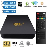 Q96 L2 IPTV TV BOX Android 7.1 Amlogic S905 L2 Quad Core 4K UHD HDR10 3D H. 265 5G Dual WiFi iptv Media Player P281 EMMC TV Receivers