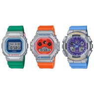 Casio G-Shock นาฬิกาข้อมือผู้ชาย สายเรซิน รุ่น DW-5600,DW-5600EU,DW-5900,DW-5900EU,GA-100,GA-100EU  (DW-5600EU-8A3,DW-5900EU-8A4,GA-100EU-8A2)