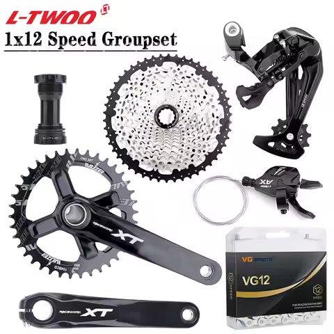 LTWOO AX 1x12 Speed Groupset Bicycle Shift Derailleur XT Crankset VG 12S Gold Chain Flywheel 46/50/5