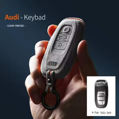 Suede For Audi New Car key Case Cover A1 A3 8V A4 B8 B9 A6 A5 C7 Q2 Q3 Q5 Q7 TTS R8 S6 RS3 Key Bag K