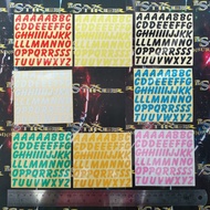 Alphabet letter cutting sticker 9.7cmx9cm