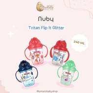 Nuby - Tritan Flip It Glitter 240ml / Straw bottle