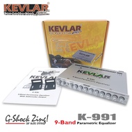 KEVLAR  เครื่องเสียงรถยนต์/ตัวปรับเสียง PRE AMP/ปรีแอมป์รถยนต์/Equalizer 9Band/9แบน แยกซับอิสระ KEVLAR รุ่น K-991