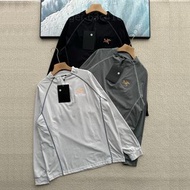 ARCTERYX 2025春季戶外運動半拉鍊防風衛衣打底衫 男女同款時尚百搭長袖棉質T恤