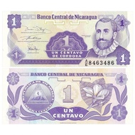 America Brand New UNC Nicaragua 1 Raw Ding Banknotes Foreign Coins 1991 P-167% Q260721