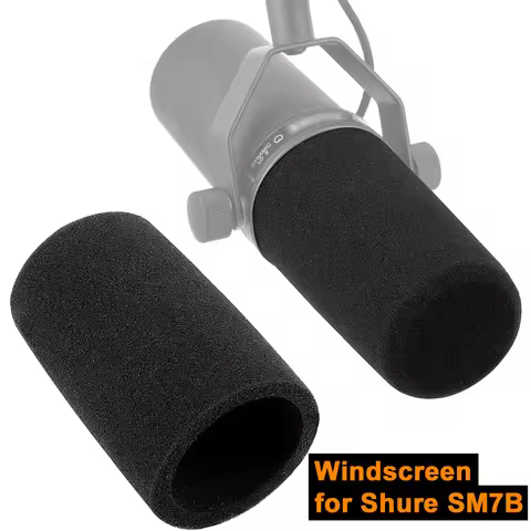 1PC/2PCS Windscreen for Shure SM7B Microphone Pop Filter Cover Noise Reduction Sponge Foam Replaceme