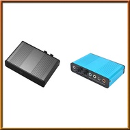 [V E C K] USB 6 Channel 5.1 / 7.1 Surround External Sound Card PC Laptop Desktop Tablet Audio Optica