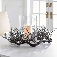 14" Art Deco Style Halloween Wreath, Black Twig Wreath - Plastic Simulation Dead Branches For Festiv