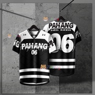 Jersey Pahang 2025 Nfl Design【Free Custom】Jersey Baju Lelaki Dewasa Berkolar Plus Size Jersey Futsal