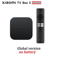 ทุกรุ่น Mi กล่องทีวี S โปรเซสเซอร์ Quad-Core Dolby Vision HDR10 2nd + Google Assistant 4K กล่องสมาร์