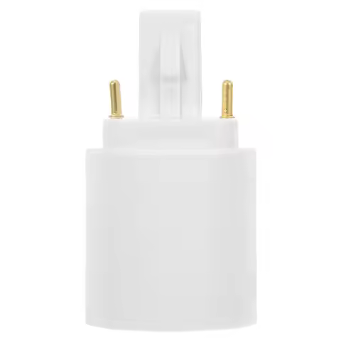 G24d to E27 Light Adapter Socket Converter Flame Retardant Material Lamp Shade Fixture Compatible wi