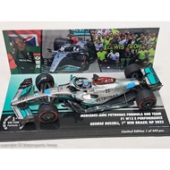 1: 43 Minichamps F1 2022 Mercedes W13 63 Russell First Win In Life