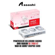 PowerColor Hellhound Sakura AMD Radeon RX 7800 XT 16GB OC GDDR7 Graphic Card