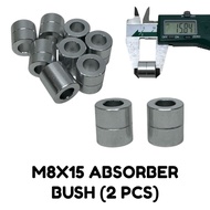 M8X15 ABSORBER BUSH ALLOY UNIVESAL (2PCS)