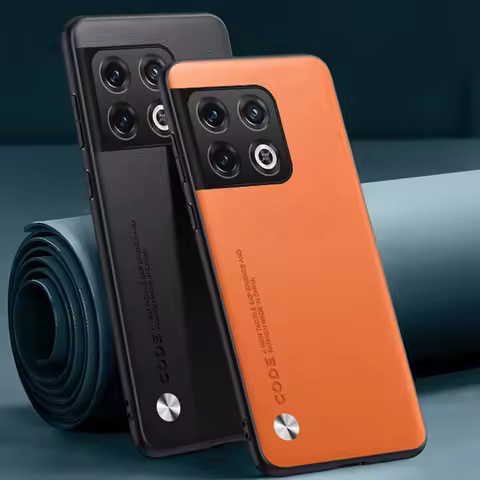 Luxury PU Leather Case For OnePlus 10 Pro 10Pro Back Cover Matte Silicone Full Protection Phone Case