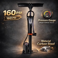 BIKE Manual Bicycle Tire Pump Air Pressure Pump 160 PSI - Air Pump - Autocamp CT-909