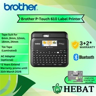 BROTHER PTouch D610BT 24mm / D460BT 18mm / PT D210 12mm / H110 12mm LABEL PRINTER