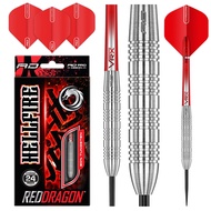 RED DRAGON Hell Fire B 24g, 26g - Tungsten Steeltip Darts Set with Flights & Stems