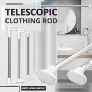 Alldram Telescopic Clothing Rod Stainless Steel Telescopic Rod Adjustable Punch-free Shower Curtain Rods Extendable Tension Pole