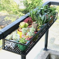 Corridor Flower Pot Plant Rack balcony flower pot stand iron railing, Balcony Hanging Metal Railing Stand