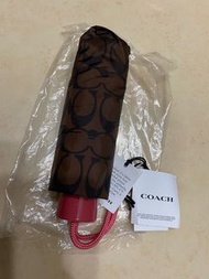 Coach 滿版logo撞色雨傘