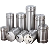 Spice Box Salt Jar Stainless Steel Barbecue Spice Jar Chili Powder and Pepper Spice Jar Kitchen Dill