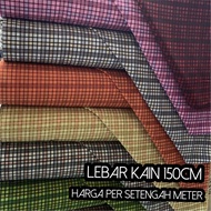 Kain Kotak Kotak Bahan Seragam Sekolah Imago