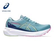 ASICS Women GEL-KAYANO 30 WIDE Running Shoes in Gris Blue/Lime Green