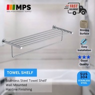 EURO Bathroom Wall Towel Shelf Stainless Steel Bathroom Towel Rack 626MM Bathroom Accessories Rak Tu
